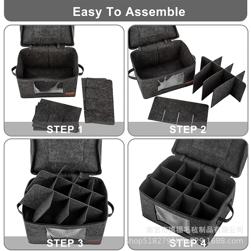 Caja de almacenamiento plegable de tela no tejida, tipo cajón, al por mayor para armario y ropa