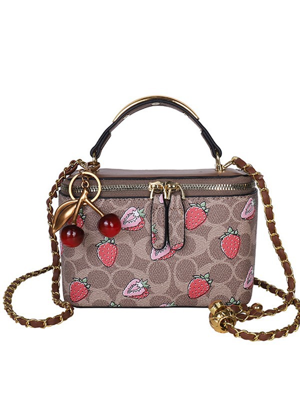 Nuevo comercio exterior transfronterizo de alta sensación de impresión caja de mano bolsos pequeños bolsos de moda lujosa bolsa de mochila exterior