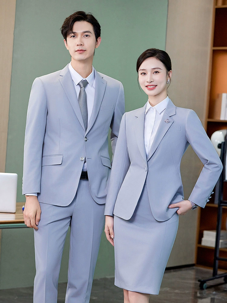 High-end black green suit, jewelry for work