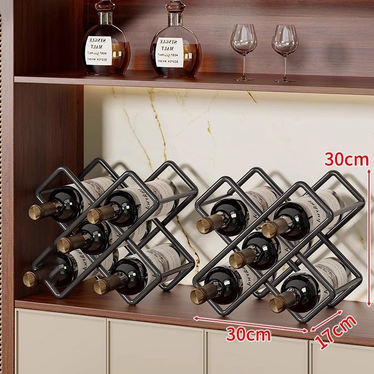 Estante Organizador de Vino de Metal para Almacenamiento, para Mesa image 9