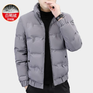 国标50白鸭绒羽绒服男装冬季2025新款冬季短款加厚外套鸭绒服男款