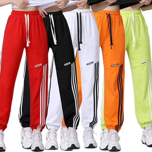  Bejanari square dance new spring and summer short-sleeved T-shirt webbing sweatpants dance sports casual performance clothing