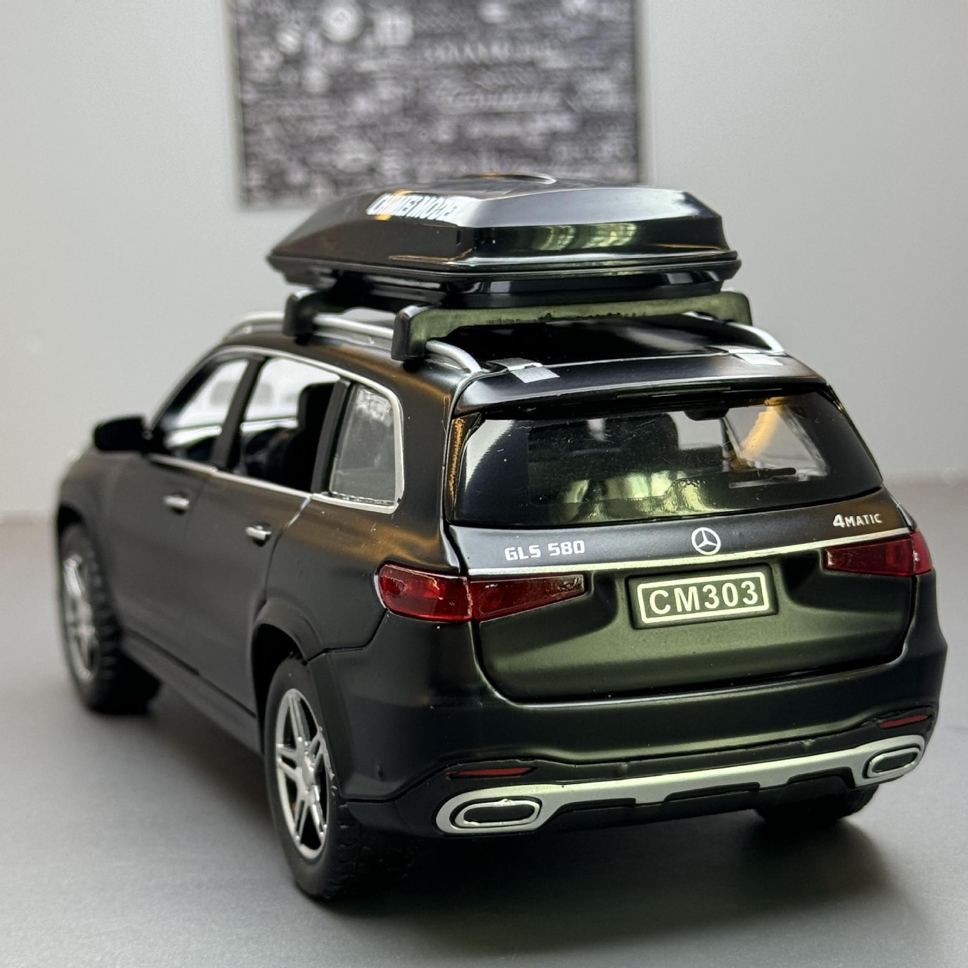 Modelo de coche de aleación de simulación Chimei 1:32 Big Ben GLS580 Tire hacia atrás vehículo todoterreno con sonido y luz modelo de música de coche de juguete