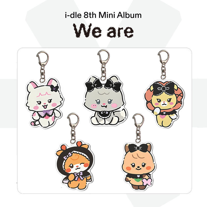 I-Dle "We Are" Pop-Up Keychain Acrylic Pendant Song Yuqi Gidle Girl Peripherals I-Dle "We Are" Pop-Up Keychain Acrylic Pendant Song Yuqi Gidle Girl Peripherals