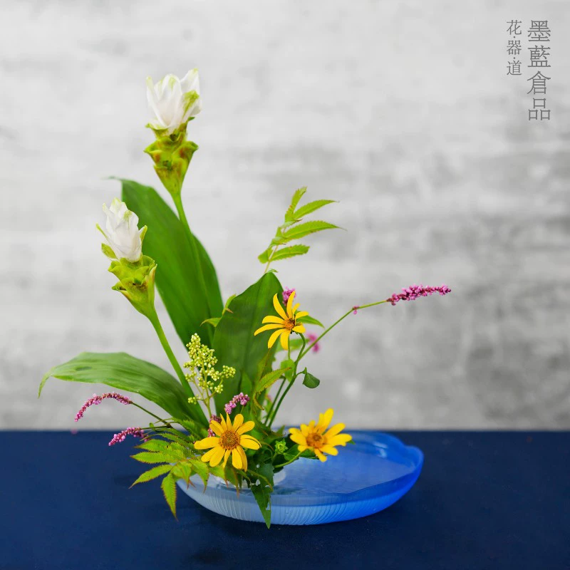 Стеклянная тарелка домашняя гостиная творческая тарелка нерегулярная простой современный градиент цвета цветочный горшок десерт фрукты закуски тарелка блюдо