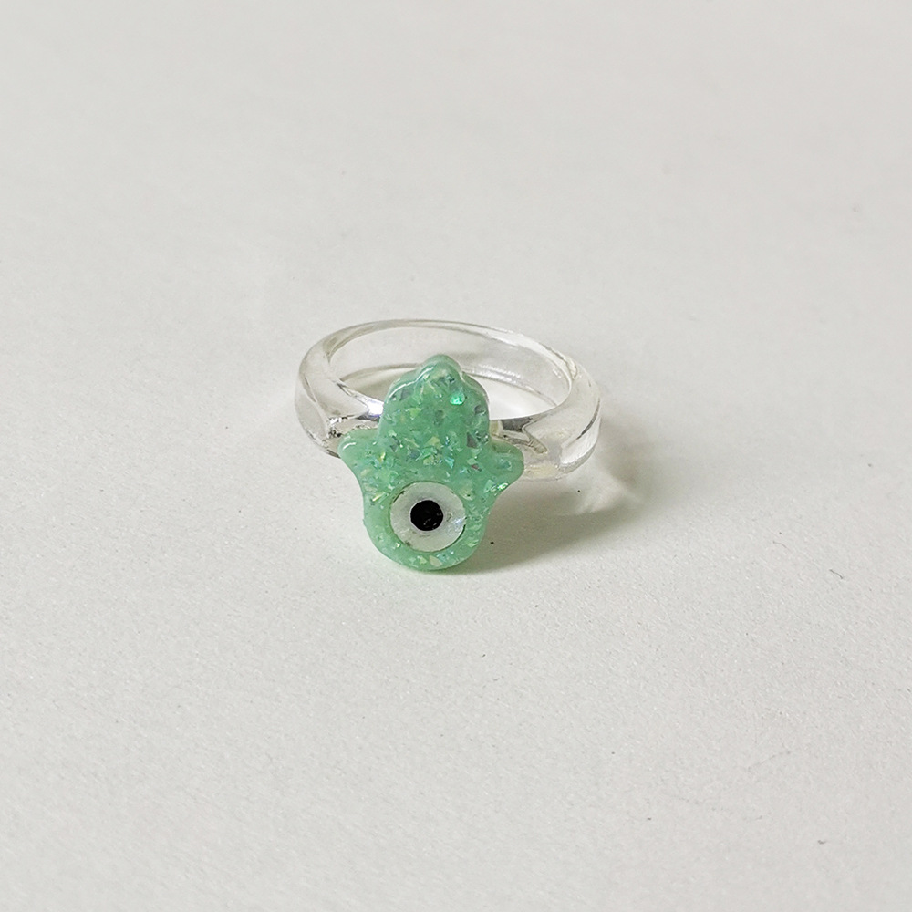 Cute Single-eyed Alien Multi-color Resin Ring Wholesale Jewelry Nihaojewelry display picture 15