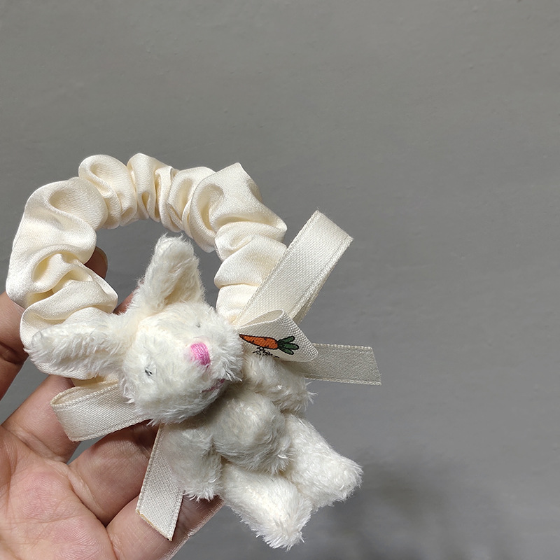 Plush Bunny Cute Elastic Hair Scrunchies Wholesale Nihaojewelry display picture 7