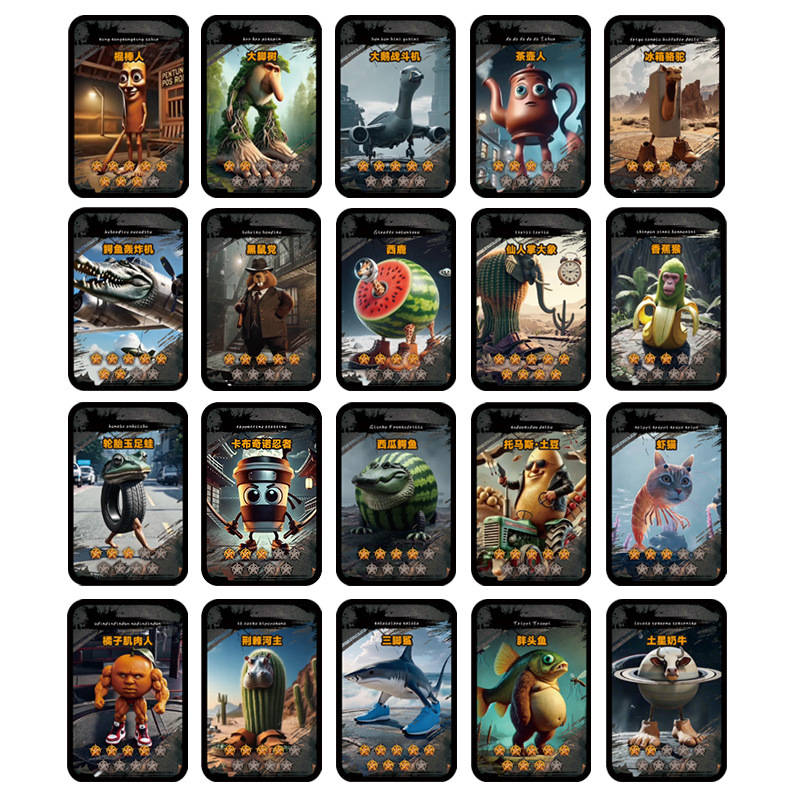 [외국산해전투력카드] 중국어판, 1팩에 20장