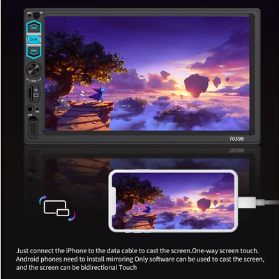 Car mp5 Display Screen Portable Fm