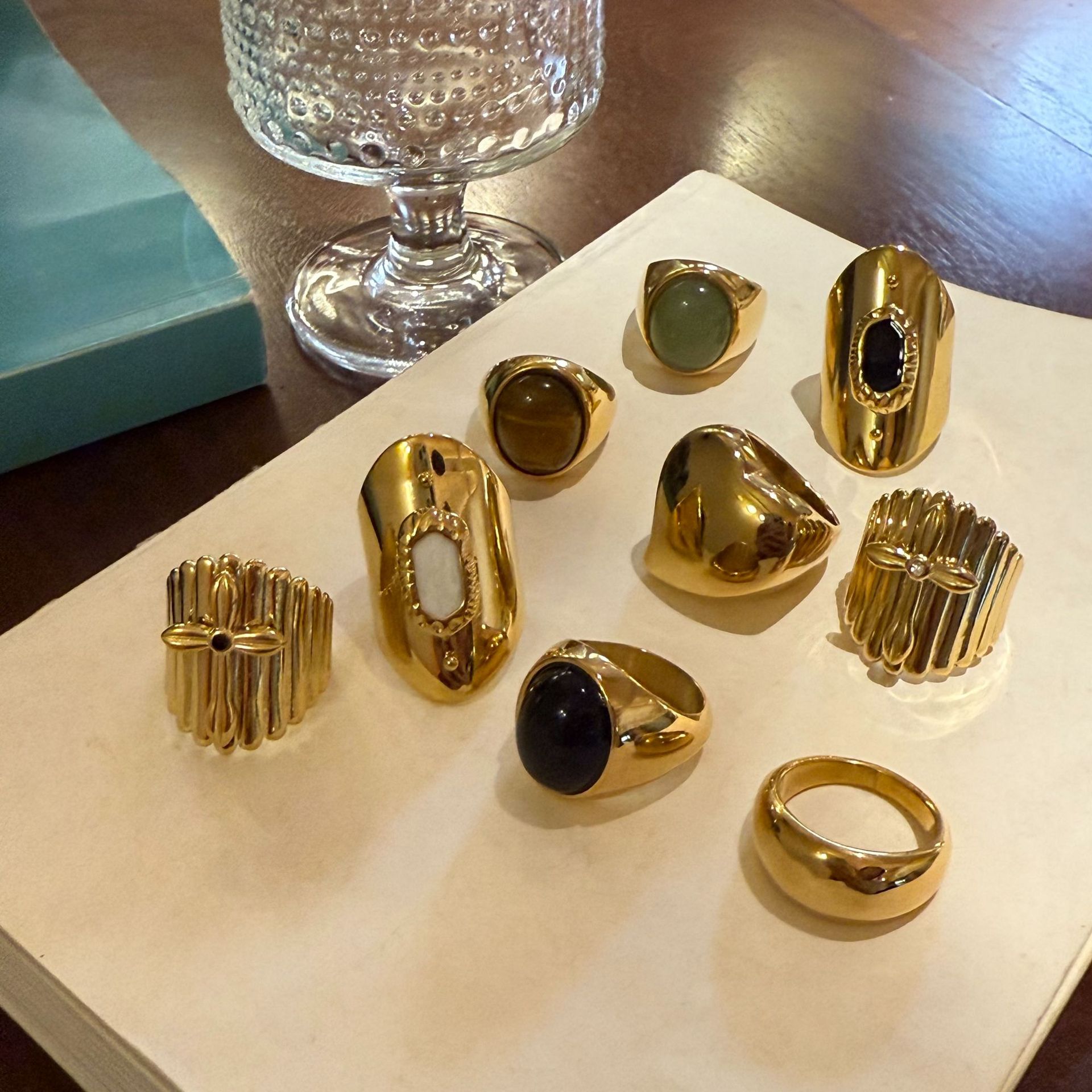 7g Weight Open Rings, Rings Classification 7, Adjustable, One Size Ring Size 1 Piece Quantity Casual, Shopping Occasion Titanium Steel Material Oval, Heart Shape Pattern All Seasons Season Women's Gender Plating Design Retro, Classic Style Style Wholesale Jewelry Retro Classic Style Oval Heart Shape Titanium Steel Plating Open Rings Rings 6