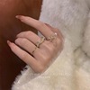 Brand small design ring from pearl, Japanese and Korean