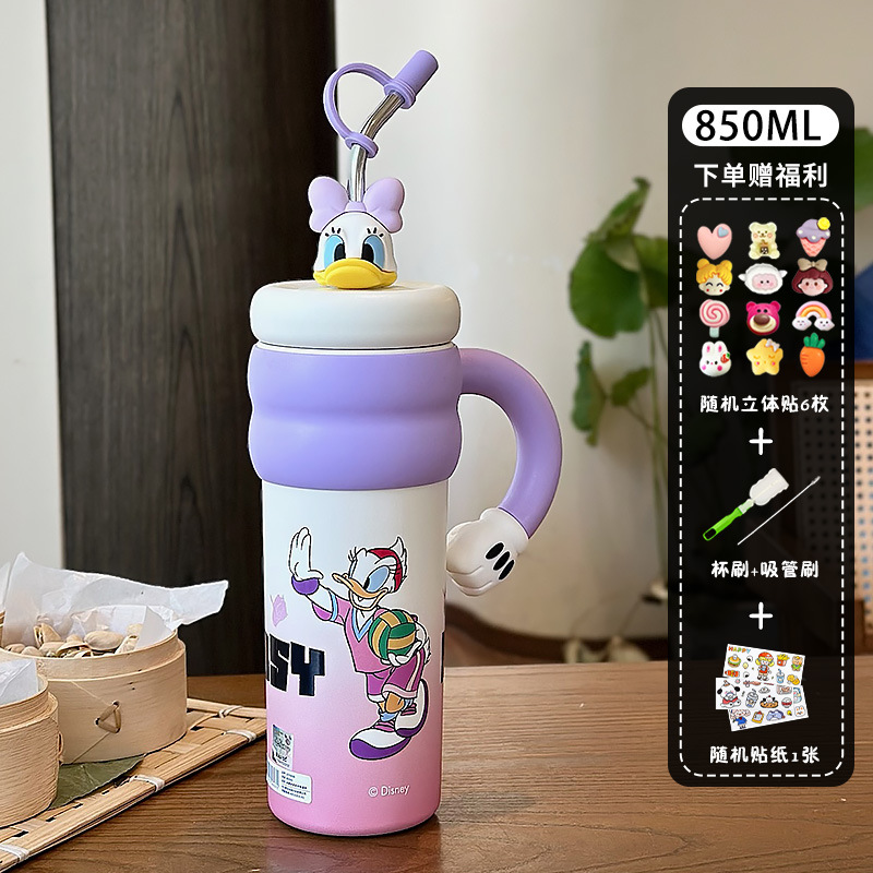 Desi Violet + pegatinas 3D + herramientas de limpieza + pegatinas de dibujos animados