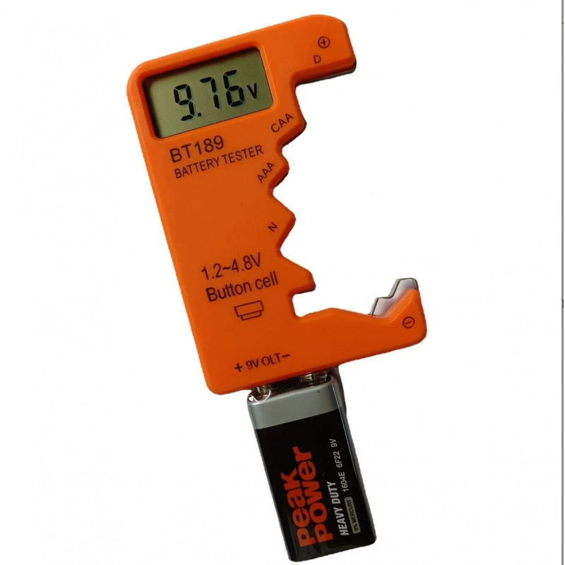 18650 тестер напряжения батареи 9 В кнопка батареи детектор напряжения батареи тестер батареи AA