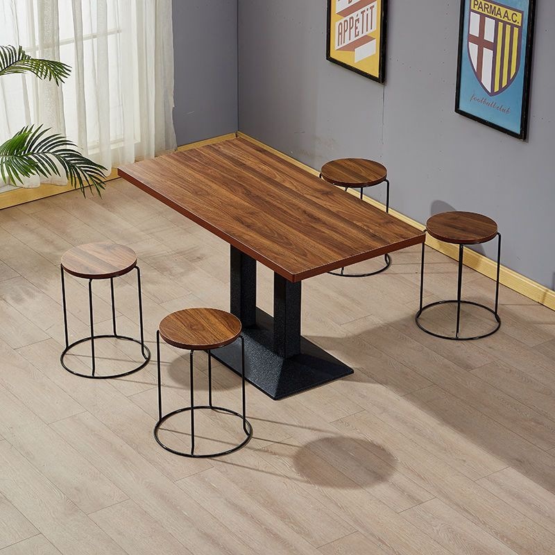 Mesa de comedor de restaurantes, snack shop, mesa y silla de comedor, mesa de comedor, mesa de té de leche, mesa redonda de roca