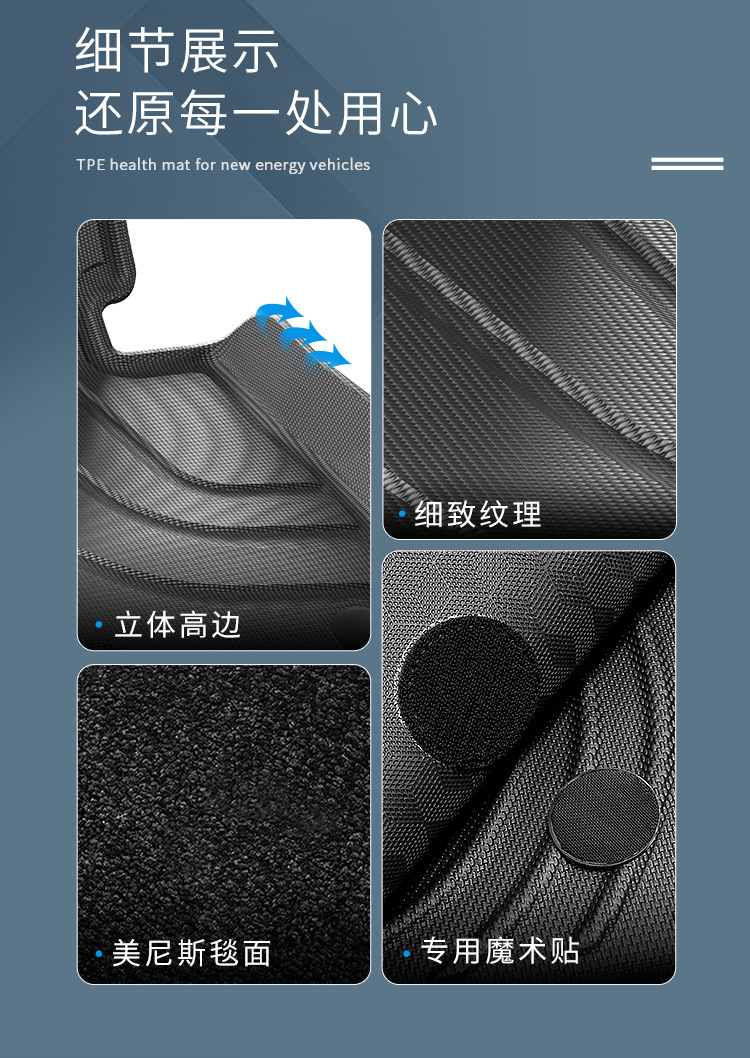 Suitable for 18-24 Bmw 3 Series Long-Wheelbase Car Floor Mats Tpe Fully Environmentally Friendly Special Car Floor Mats and Trunk Mats