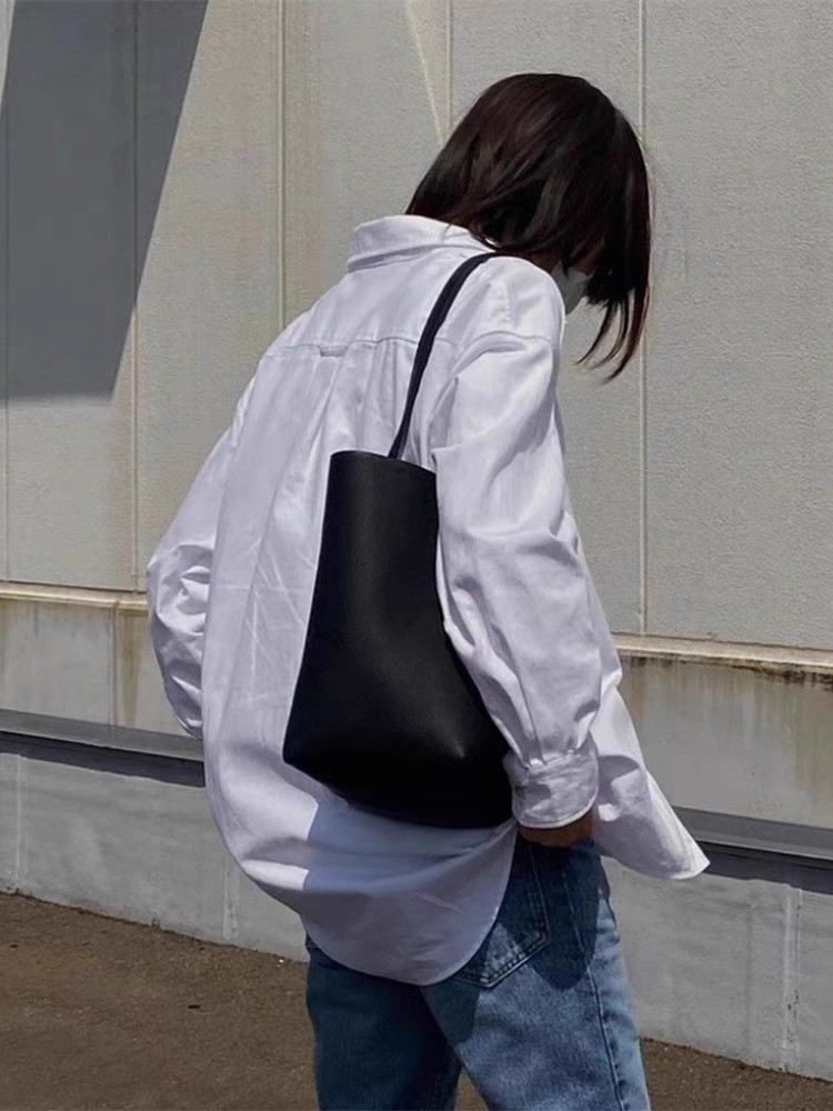 블랙 색상, M 사이즈, 블랙 내피 (소가죽)
