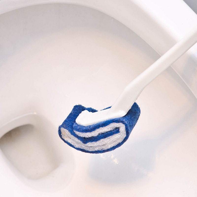 Bathroom Toilet Brush No-Wash Toilet Brush Toilet Toilet Brush Plastic Decontamination Cleaning Brush Long Handle Cleaning Stick