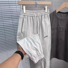 百搭休闲裤男宽松直筒休闲裤2024潮男束脚裤子百搭ins港风潮男裤