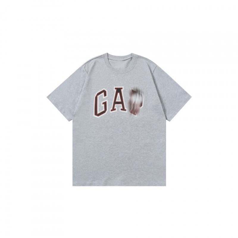 American Fashion Brand Gap Phantom Print Short-Sleeved T-Shirt, Loose Fit, Unisex Summer Casual Base Shirt- American Fashion Brand Gap Phantom Print Short-Sleeved T-Shirt, Loose Fit, Unisex Summer Casual Base Shirt-