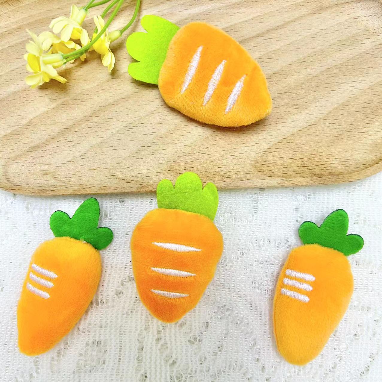 New Plush Carrot Pin Accessory DIY Cartoon Costume Box Bags Shoes Socks Spare Parts Accessories Wholesale