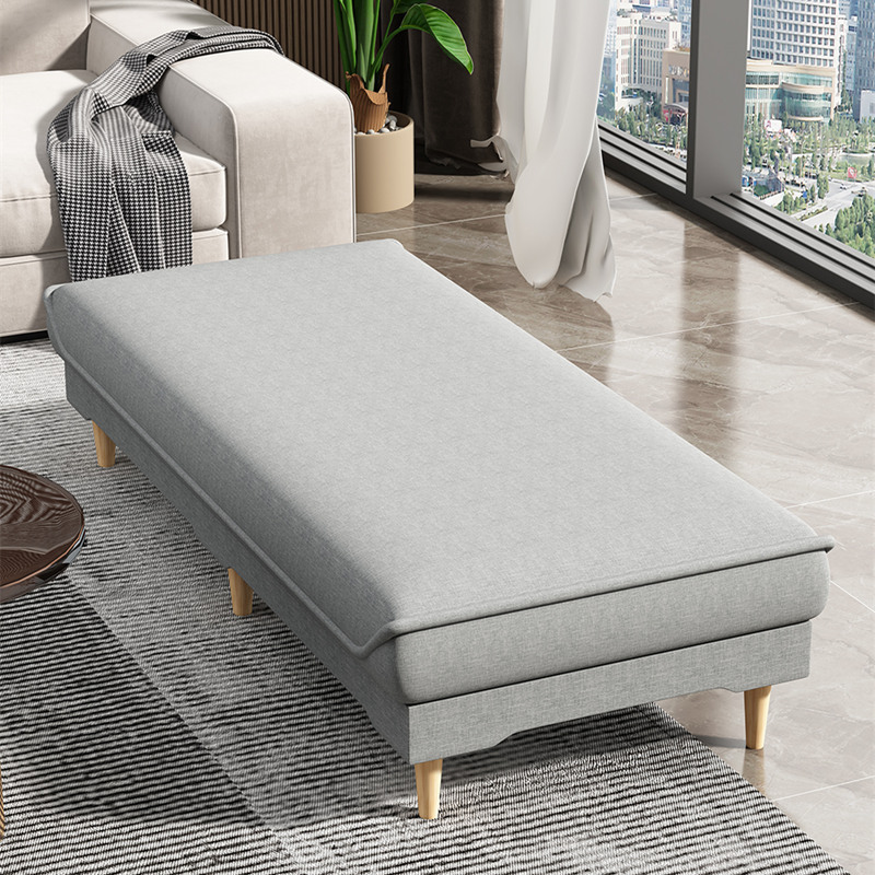 Extended Bench at the End of the Bed, Chaise Lounge Sofa Bed, Single Bed for Nap, Living Room Splicing Bed, Widened Extended Reclining Bed J&