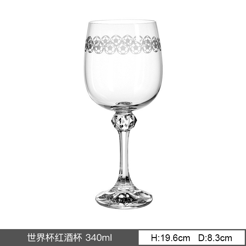 Importación de cristal sin plomo tazas de vino lujosas tazas de alto pie francesas tazas de champagne tazas de vino personalizadas al por mayor