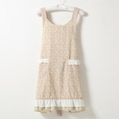 圍裙家用廚房防水防油可愛日系韓版燒菜穿的衣服圍腰圍裙式背帶裙