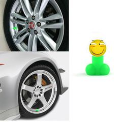 Prank Tire Valve Stem Caps Fluorescent Valve Caps Prank Valve Car Bicycle Accessories