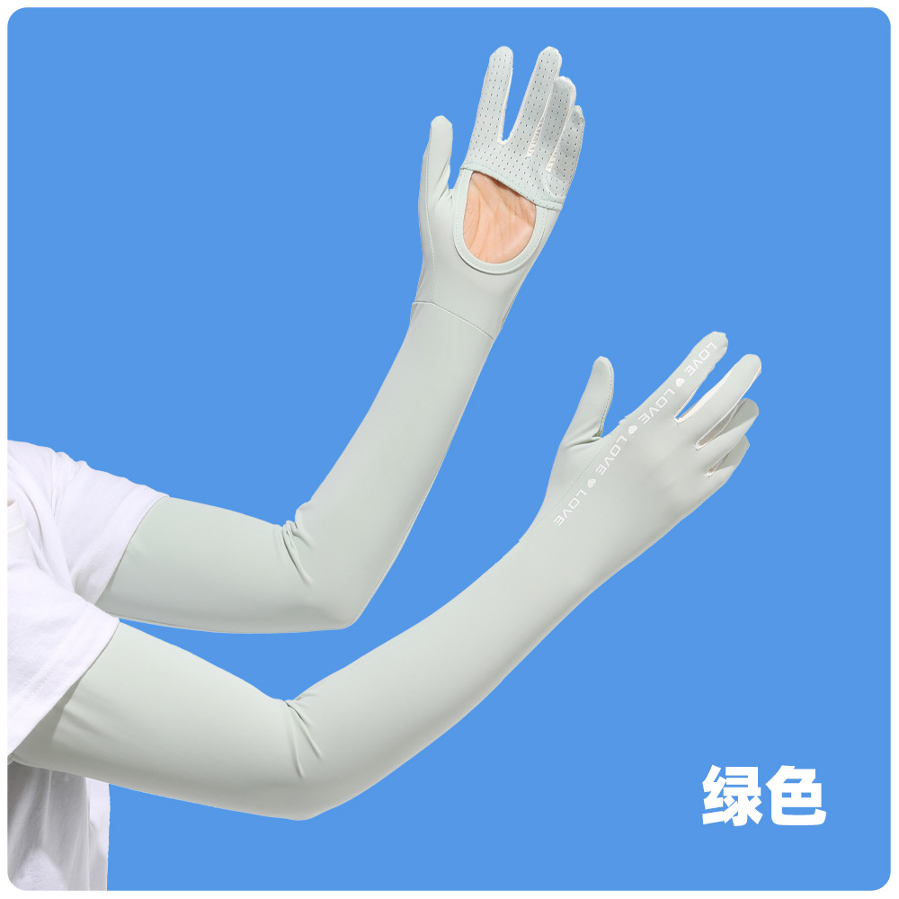 Guantes de protección solar de seda de hielo guantes de verano finos antideslizantes a prueba de rayos UV para niñas con pantalla táctil al conducir