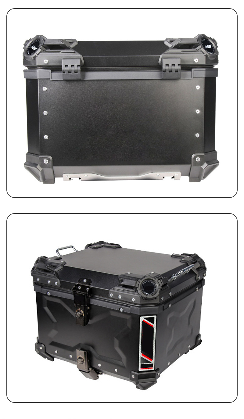 Manufacturer Wholesale Motorcycle Aluminum Alloy Tail Box, Electric Vehicle Trunk, Large Capacity Waterproof Quick-Release Motorcycle Tail Box