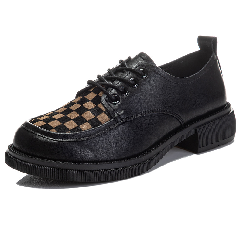 Dames loafers britisk stil flade lædersko_voghion.com