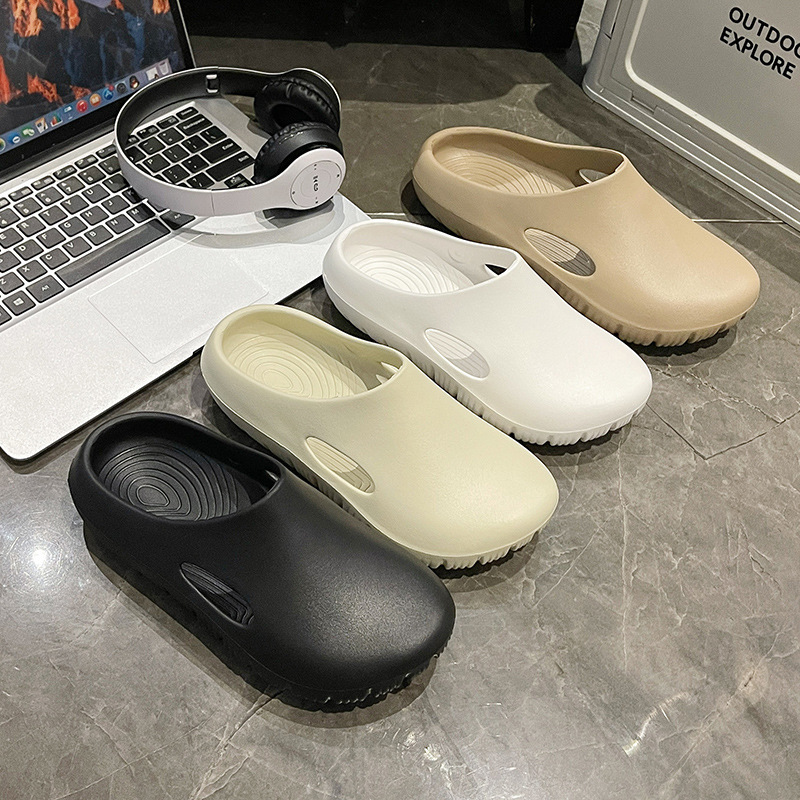 Eva Cross-Border Popular Couple Summer Thick-Soled Non-Slip Outdoor Slippers with Poop Feeling Sports Beach Sandals Clogs