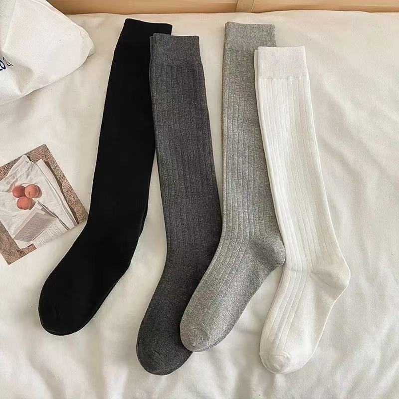 简约百搭小腿袜女四季通用常规款小腿袜甜辣in纯色日系风女袜批发|undefined