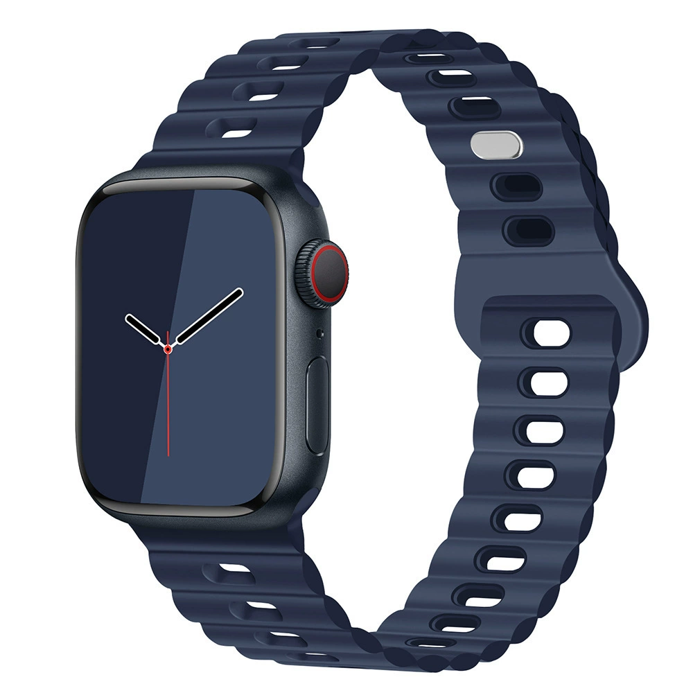 Apple, силиконовый браслет для часов, двухцветные дышащие спортивные часы