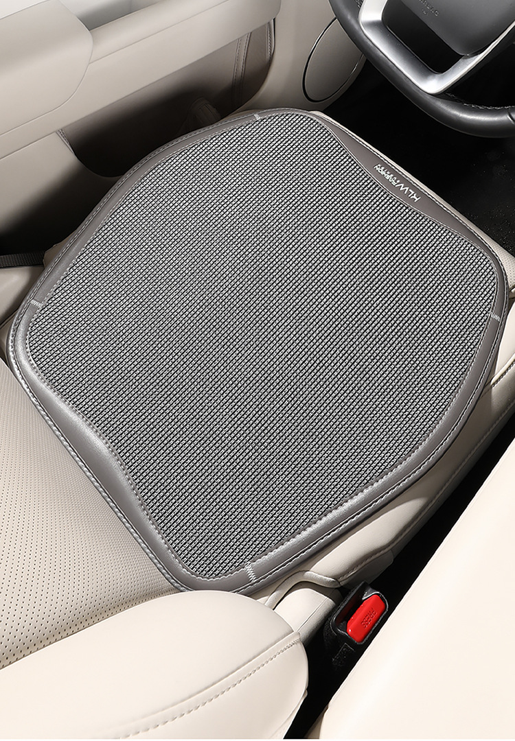 New Ice Silk Car Seat Cushion, Universal for All Seasons, Breathable Single-Piece Lumbar Support, Non-Slip Seat Pad, Available for Dropshipping
