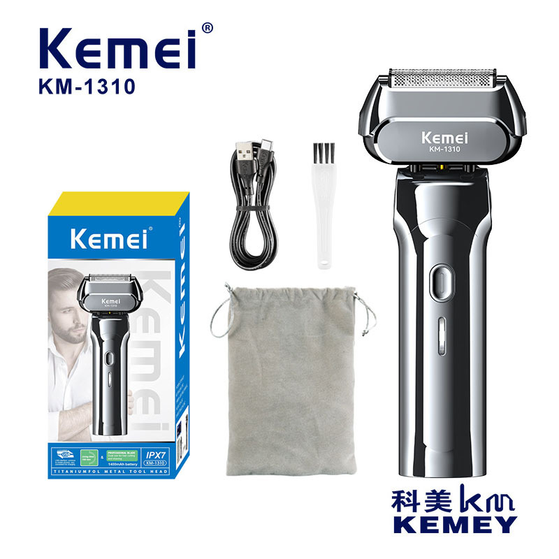 Komei afeitador eléctrico para hombres KM - 1310 afeitador recíproco flotante casero aparador de barba al por mayor