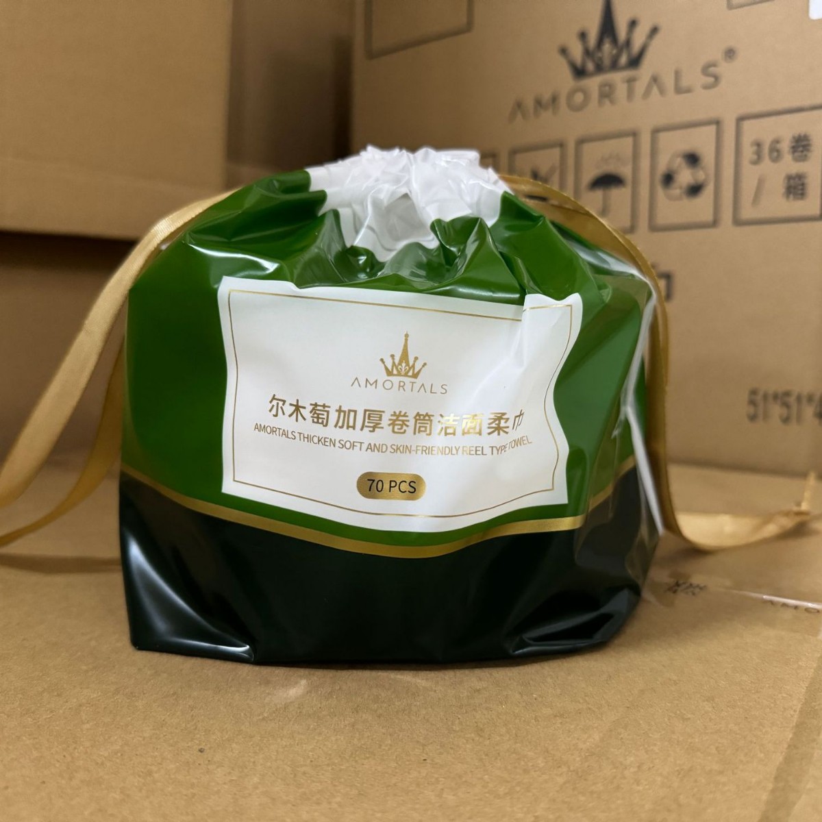 에르무타오 세안 타월 롤 일회용 세안 타월 대형 두꺼운 부드러운 타월 포르투갈 공식 플래그십 스토어