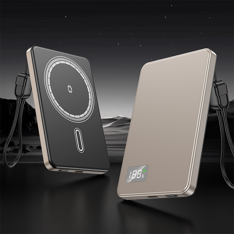 マグセーフ三合一外付け電池10000mah急速充電QI2.0マグネット充電宝は腕時計のイヤホンを充電することができます。|undefined