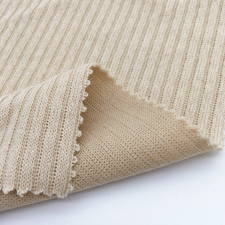 供应针织粗针坑条罗纹布270g花式抽条弹力女装面料