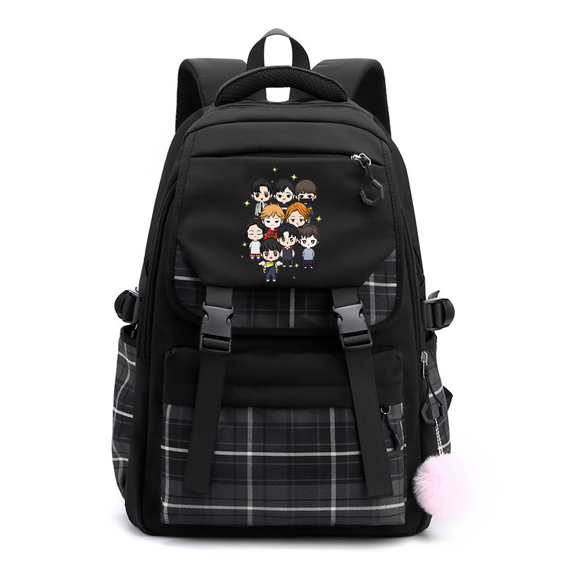 クロスボーダー浮遊キッズコンビネーション周辺プリント韓国風バックパックカレッジスタイルカジュアル多用途学生スクールバッグ|undefined