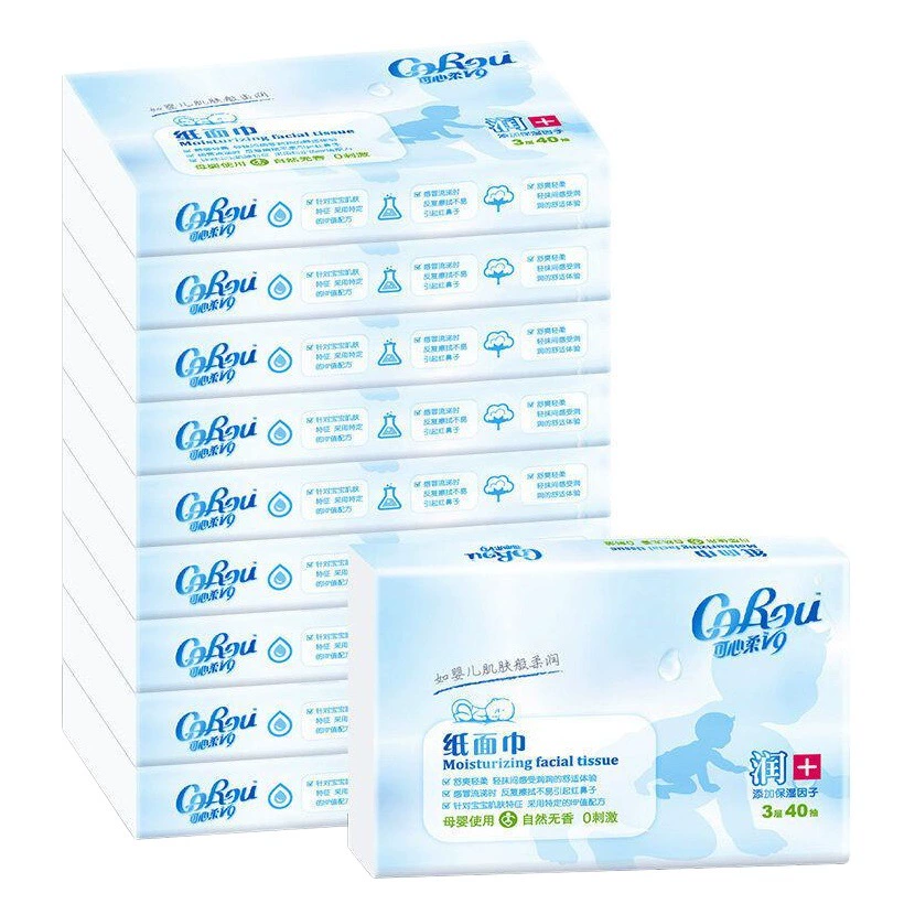 Kexinrou V9 детские мягкие салфетки 120 листов * 16 упаковок подходят для ультрамягких салфеток для лица 40 листов детских увлажняющих салфеток.