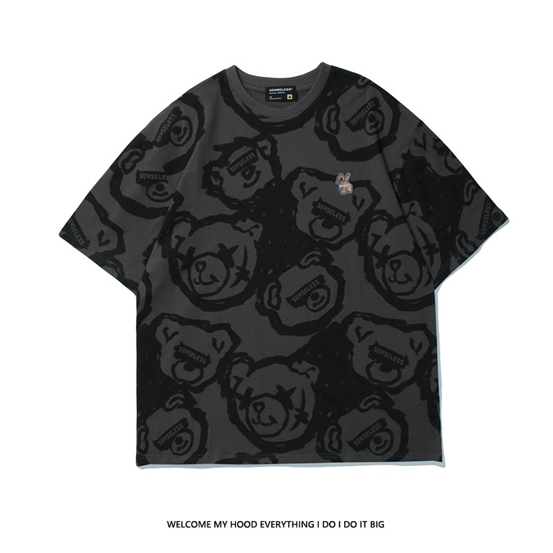 National tide brand ins fun bear print c...