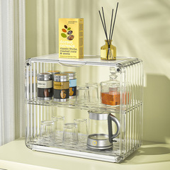 Double-layer draining storage rack acrylic water cup tea cup mug storage rack magnetic blind box display stand