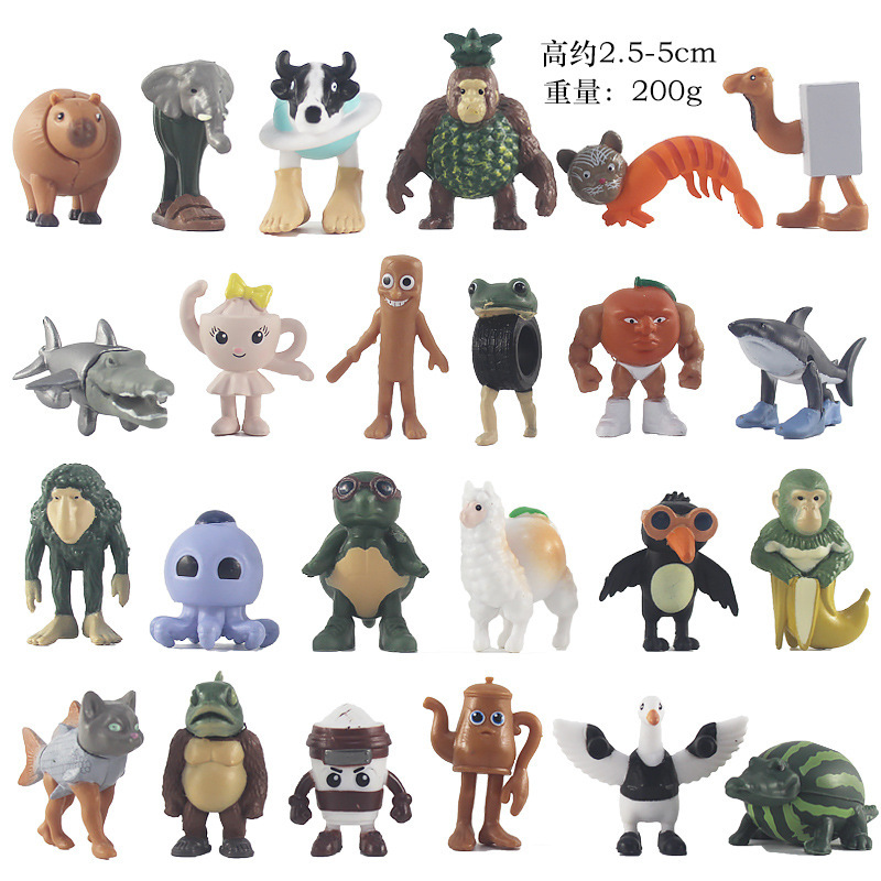 国境を越えた新製品 3.5-5.5cm 山海経 24 フィギュア オーナメント 木の棒 人間 袋入り 200g|undefined