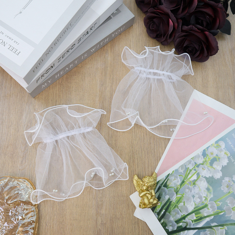 Ventas transfronterizas en línea de encaje rojo pulsera de malla vestido temperamento dulce simple accesorios de fiesta de desfile