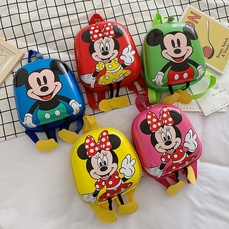 Parque infantil para niños 1-3 años de edad 2 Mochila pequeña niños y niñas mochila de bebé mini mochila de cáscara de huevo de dibujos animados al por mayor