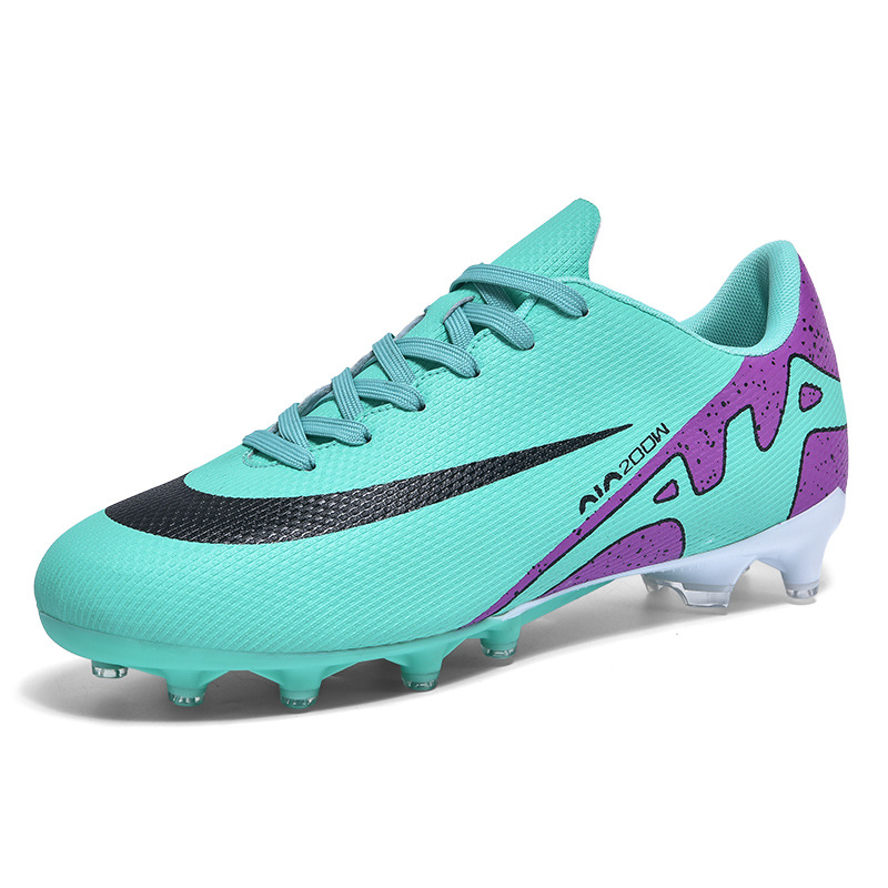 Zapatillas de fútbol de corte bajo transfronterizas para hombres y mujeres, resistentes al desgaste y antideslizantes, zapatillas de deporte de uñas largas profesionales, zapatos de entrenamiento de uñas rotas al por mayor