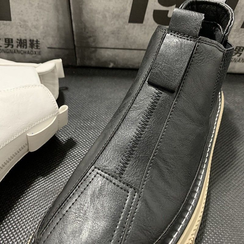 New autumn and winter high-top flat-soled casual men's shoes, Korean-style Martin boots, trendy men's shoes popular with young internet celebrities New autumn and winter high-top flat-soled casual men's shoes, Korean-style Martin boots, trendy men's shoes popular with young internet celebrities
