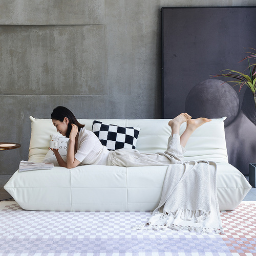 Caterpillar sofa, balcony lounging, living room, Nordic style, popular double and triple tatami, lazy sofa, decorative fabric
