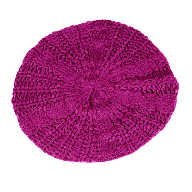 Knitted Beret Hat For Women - Stylish Wool Winter Accessory_voghion.com